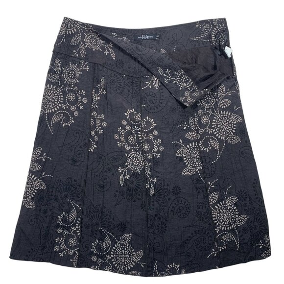 A-line knee length print skirt size 12 ERIC ALEXANDRE - Picture 13 of 14